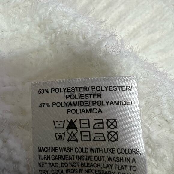 NWT LUCKY BRAND EYELASH CREAM BULKY HEAVY SWEATER SIZE XXL - Picture 7 of 9